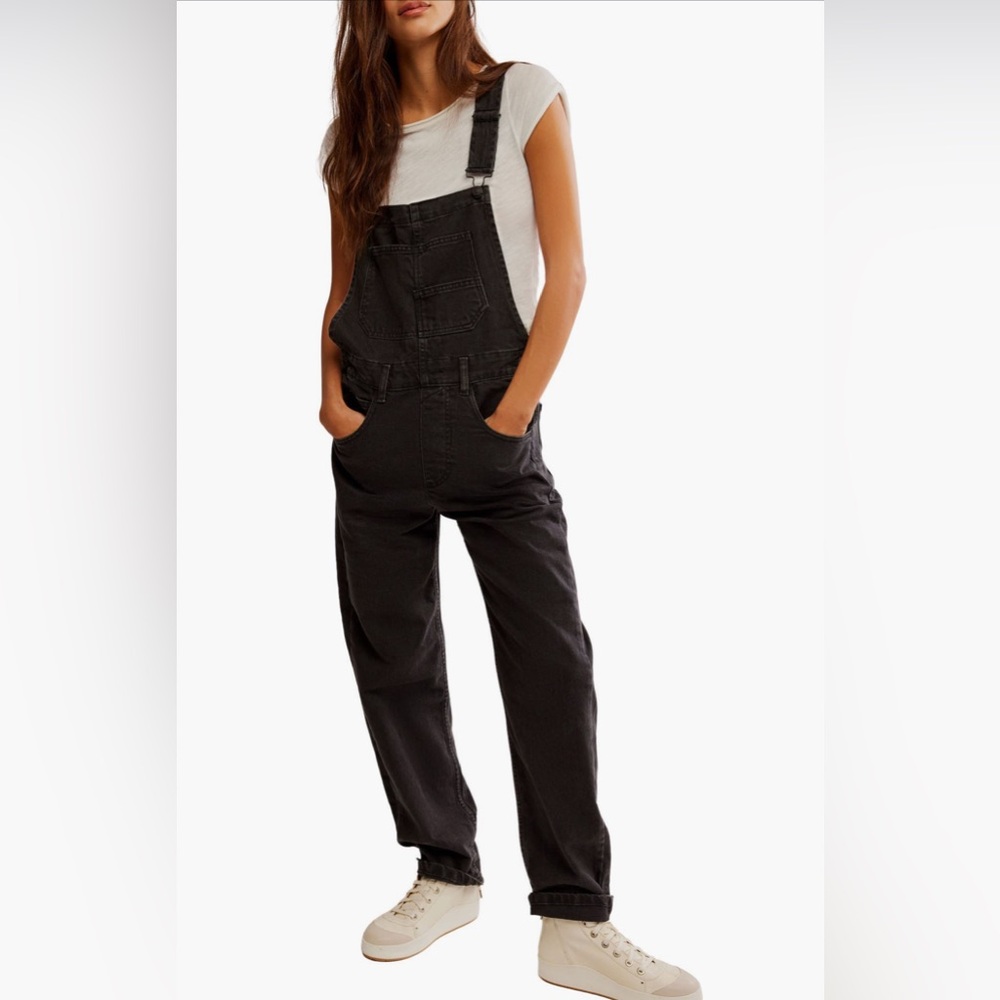Free People We the Free Ziggy Denim Overalls Size L